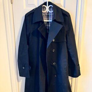 UNIQLO black trench coat (M)